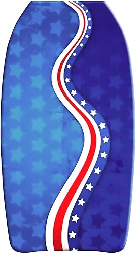 Miniatura 1 de PMU Bodyboard impreso con gráficos de 33 pulgadas, correa de muñeca ligera, parte inferior lisa para playa, mar y piscina, tabla de surf para niños,