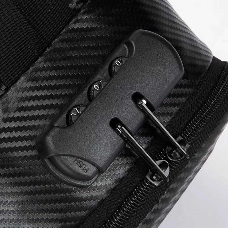 Image of Spiffy Small Crossbody Sling Bag For Man, Anti-Theft Side Chest Bag with USB Charging Port Waterproof Semihard Backpack Bag for Man With Lock