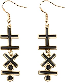 Multiplication Subtraction Dangle Stud Earring Mathematics Symbol Earrings For Math Enthusiasts Teachers