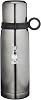 Bialetti - Thermos - 460mL - Dark Gray Color - Stainless Steel - Double Layer - Keeps 12 Hours Hot 24 Hours Cold - Glass Lid Feature