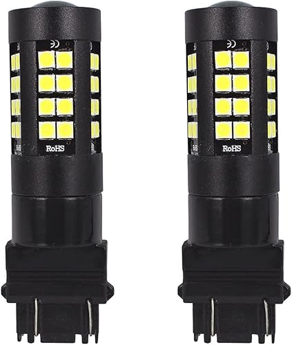 Miniatura 2 de SOCAL-LED LIGHTING 3156 3157 - Bombillas LED estroboscópicas de marcha atrás, 6000 K, xenón blanco superbrillante, luces de freno de montaje alto,