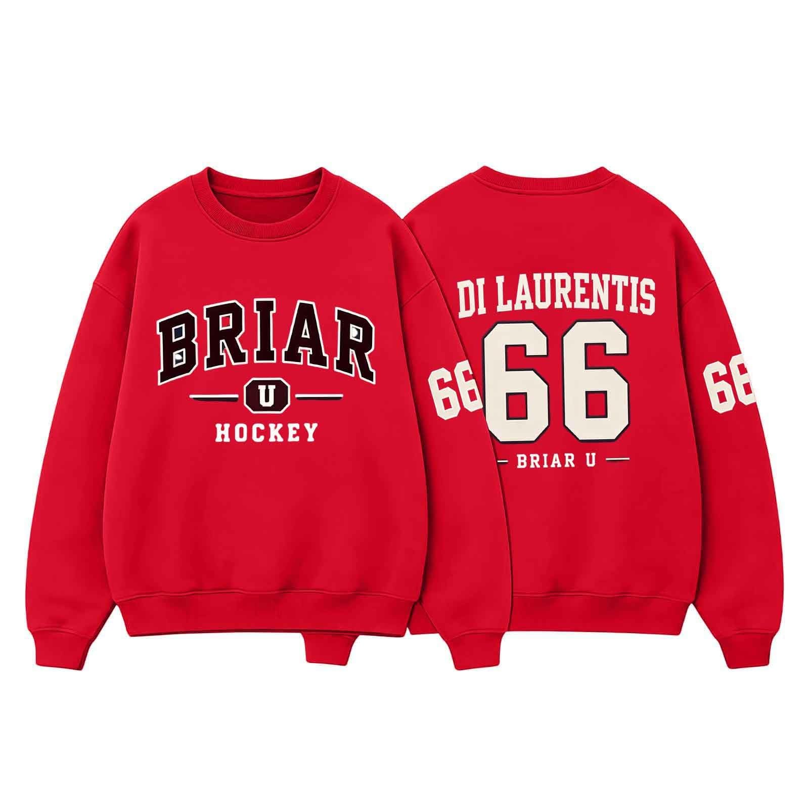 Off-Campus Sweatshirt Grahams 44 Di Laurentis 66 Briar U Hockey Merch Shirt