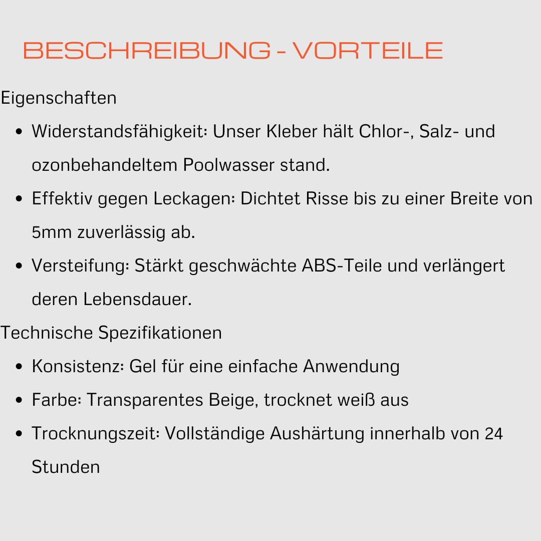 Skimmer Reparatur Dose 125 ml