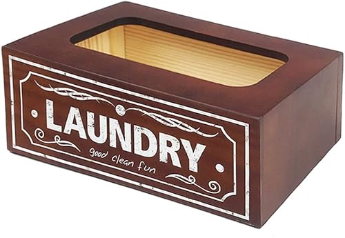 UCUDI Funda dispensadora de suavizante de lavandería caja de soporte para sábanas de secador letrero de lavandería decoración de pared