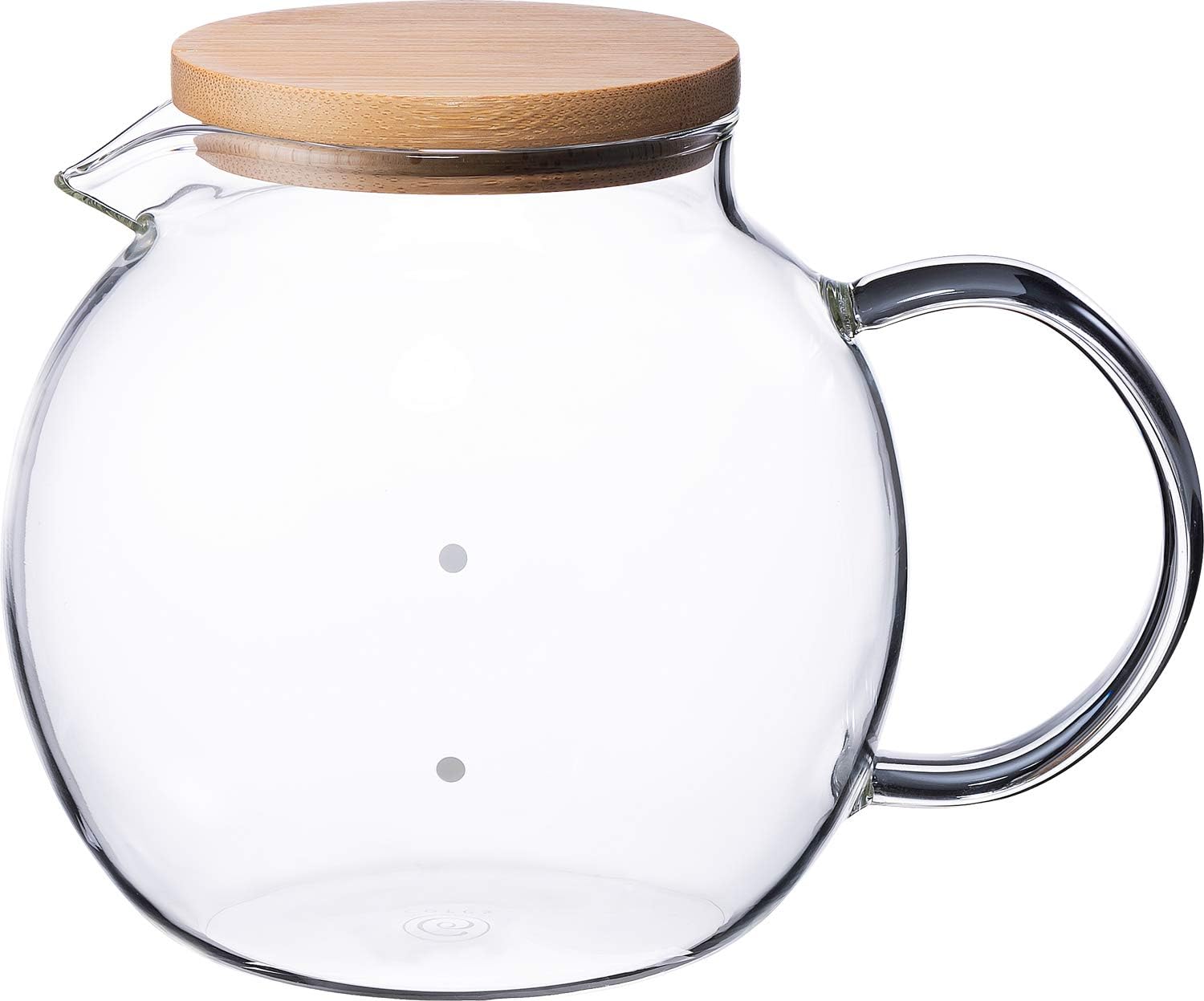 Cores C516 Clear Glass Server, 6 Cup, Coffee Pot, Teapot, Stylish, Interior, Easy to Pour