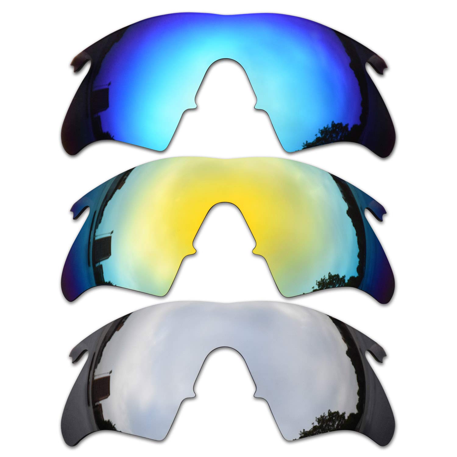 Para Oakley M Frame Heater Gafas de sol 3 Pares Lentes de repuesto polarizadas