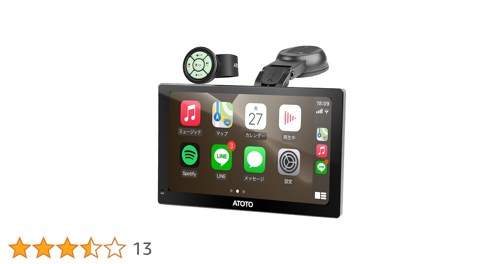 Amazon.co.jp: [9インチ] ATOTO P5 ポータブルナビ、カー