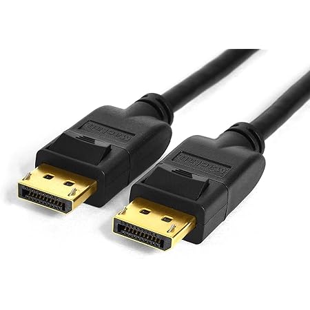 Amazon Co Jp Maclab Displayport ディスプレイポート ケーブル Dp 1 4 対応 1 8m 4k 8k モニタ 対応 7680x43 8k 60hz 3840x2160 4k 144hz ブラック 相性保証付 ゲーミング モニター グラフィックボード アダプタ コード 延長 自作 Dp18bk14 パソコン
