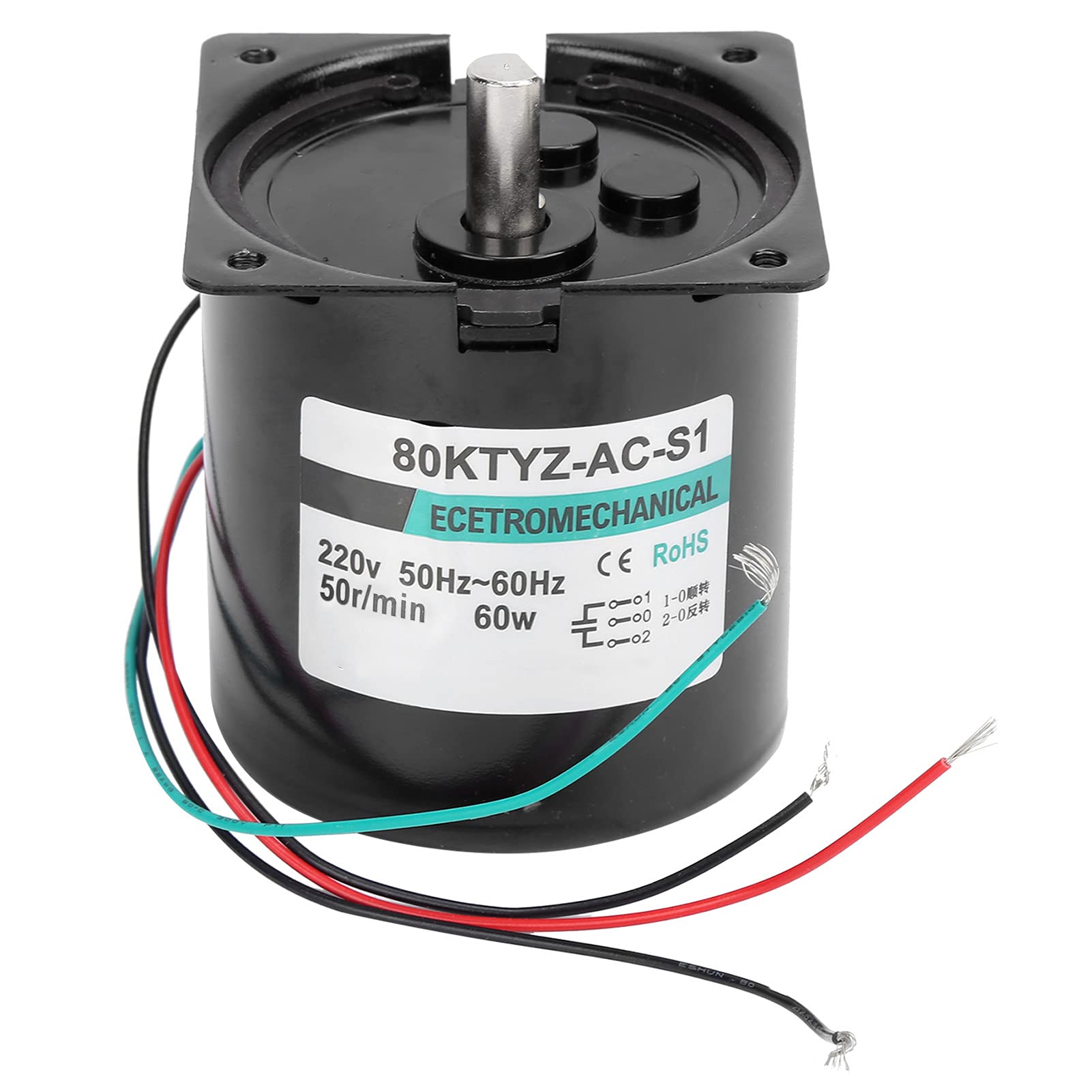 YWBL-WH Permanentmagnet-Synchronmotor mit Wechselstrom, 60 W, 50 U/min,