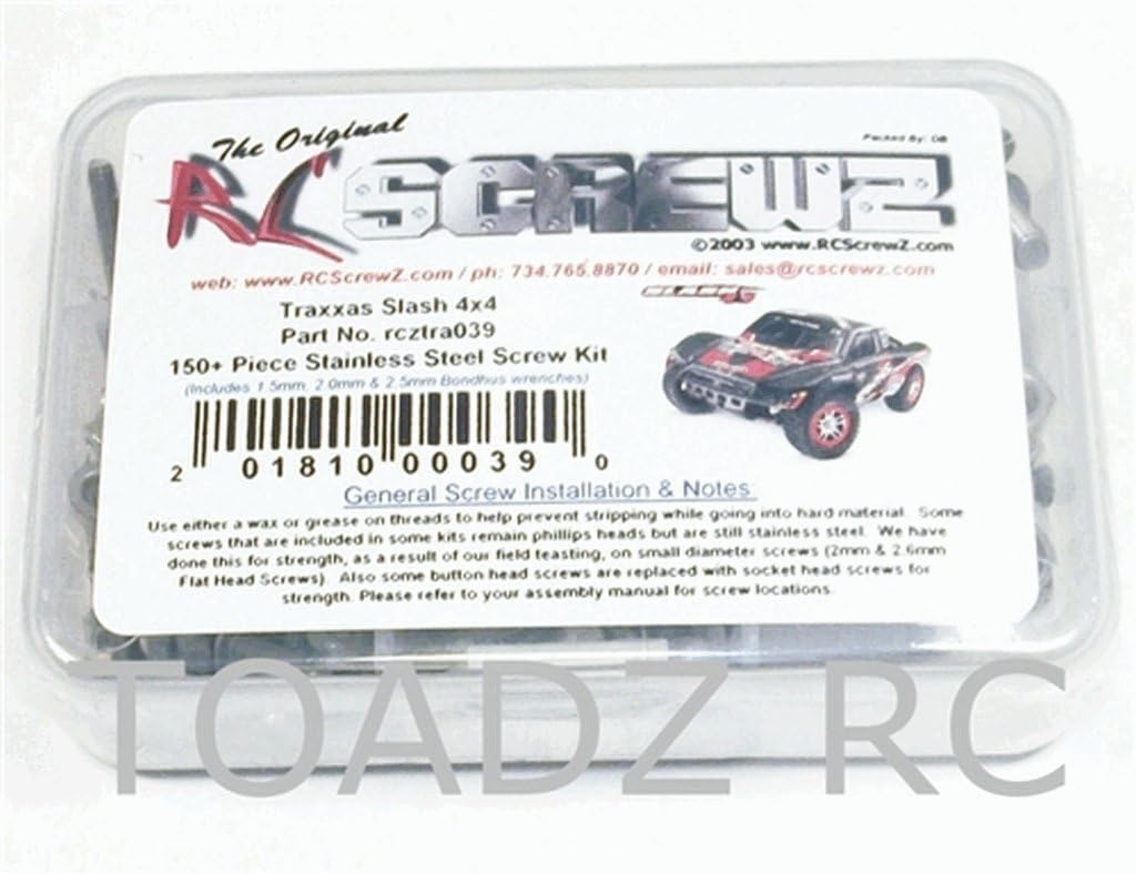 RC Screwz Screw Set SLH 4x4 RCZTRA039 Electric Car/Truck Option Parts