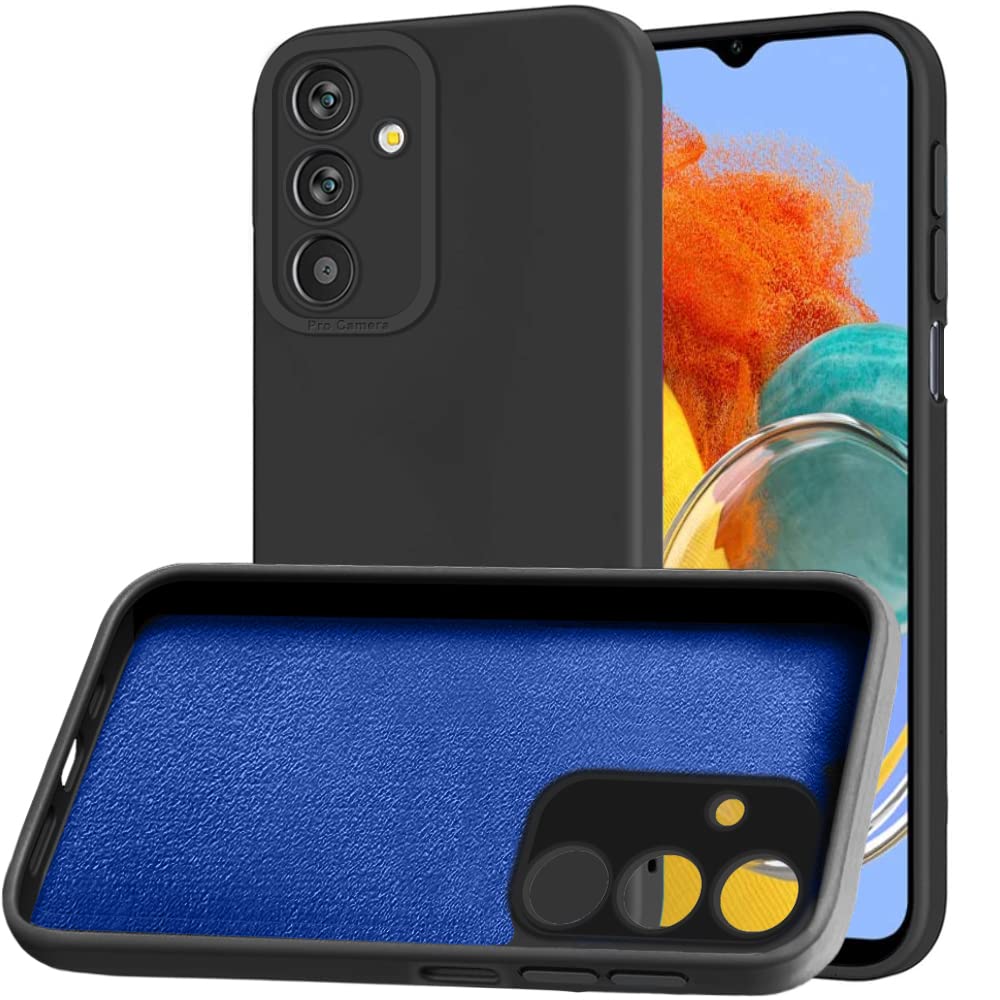 TheGiftKart Liquid Silicon Back Cover Case for Samsung Galaxy M14 5G | Stylish Camera Protection Module | Micro-Fibre Lining Inside | Shockproof Back Cover Case for Samsung Galaxy M14 5G (Black) (B0C2PX7LDL) Amazon Price History, Amazon Price Tracker