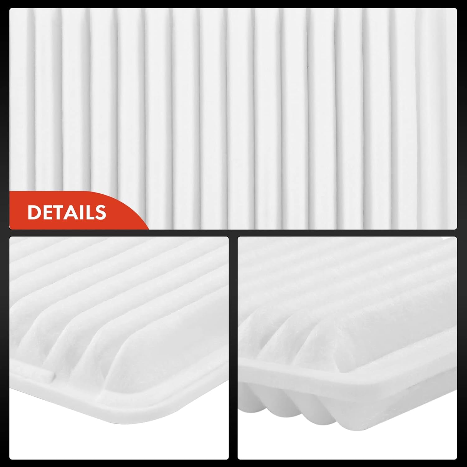 A-Premium 3-PC Engine Air Filter Compatible with Toyota Vehicles - Camry 2007-2009 2.4L, Camry 2010-2017 2.5L, Venza 2009-2016 2.7L - Gas L4 Engine - Replace# 17801-0H050