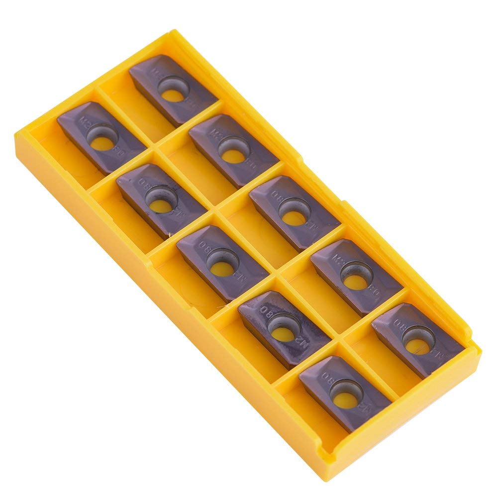 10pcs Insertos de Carburo de Paralelogramo Insertos de CNC Cortador de Inserto de Indexable de Torneado APMT1604PDER-M2 VP15TF para Acero Regular