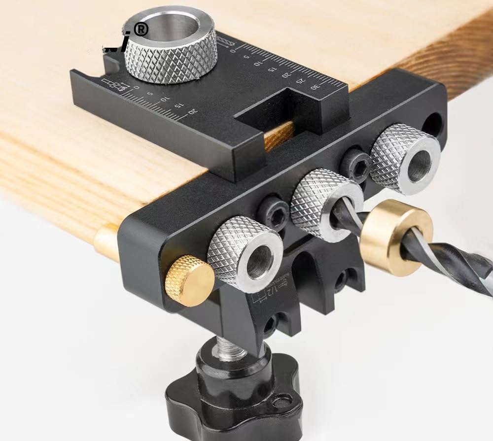 Doweling Jig, 3 in 1 Zelfcentrerende Nauwkeurige Boren Boor Gids Tool