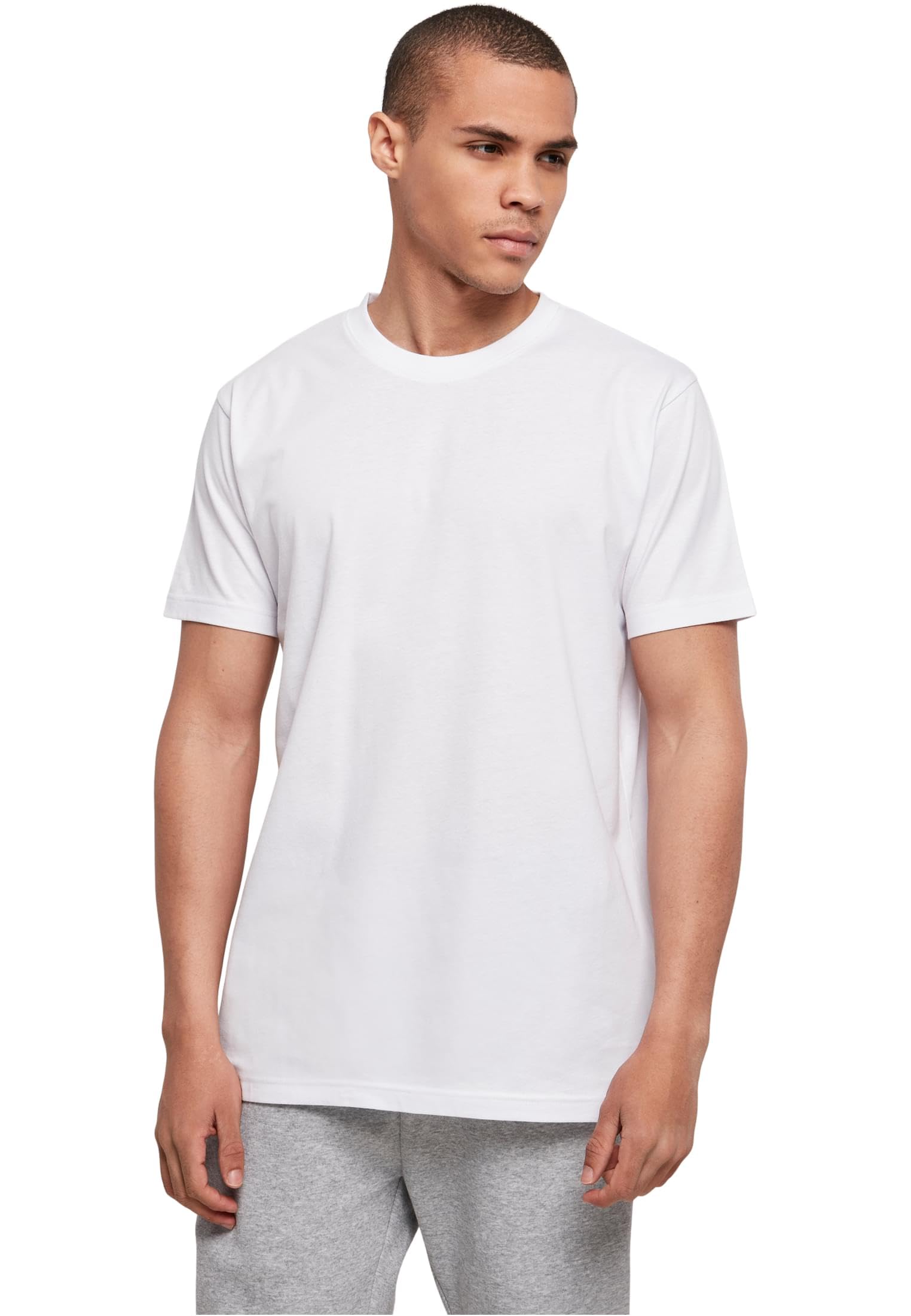 Build Your Brand Bb010-basic Round Neck T-Shirt T-Shirt Uomo (Pacco da 1)