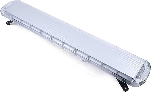 Miniatura 7 de Barra de luz LED de 51 pulgadas, 96 luces LED de emergencia, 16 modos intermitentes, luz estroboscópica ámbar blanco para vehículos, seguridad,