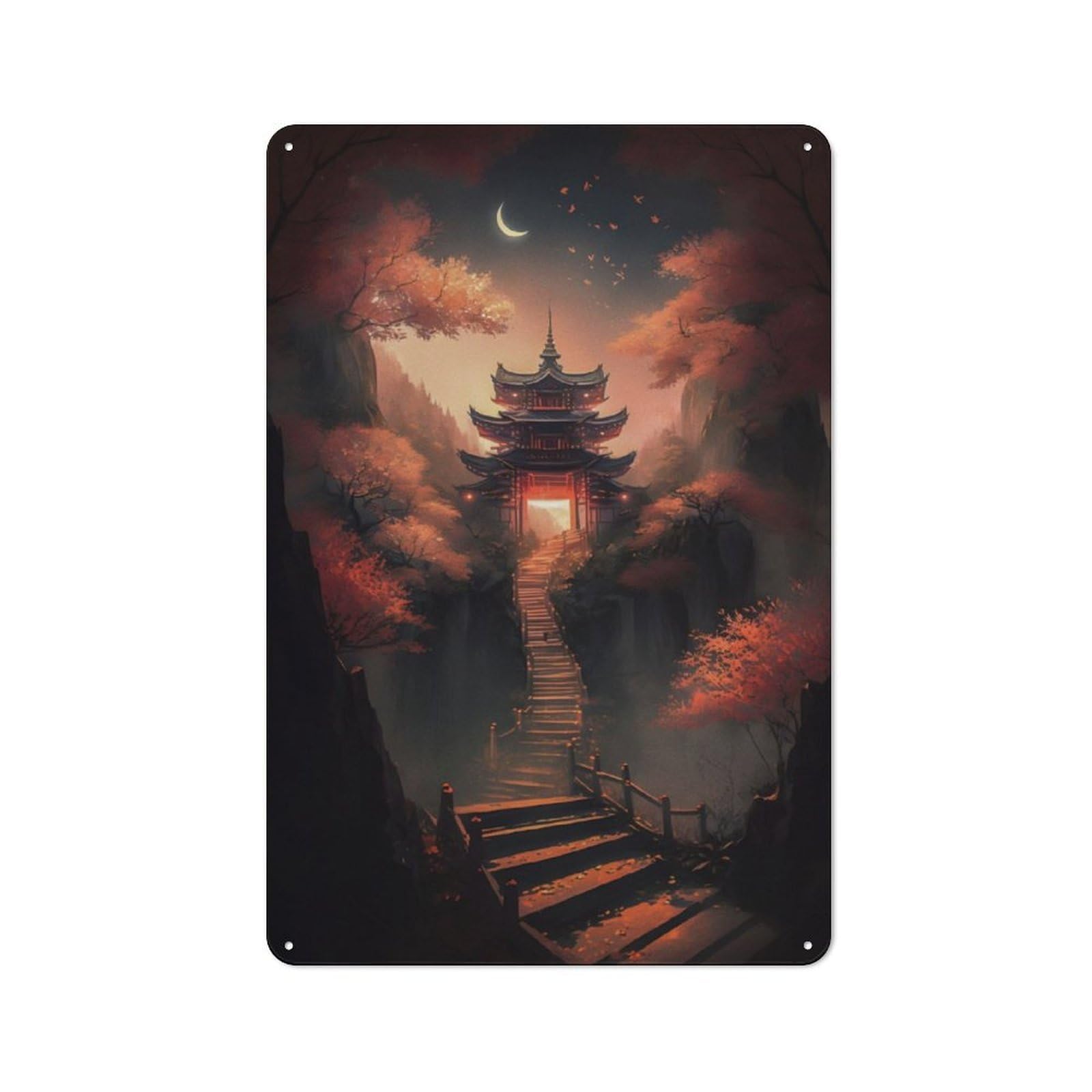Junmoney Mysterius Path Metal Gift Sign 30X20cm, Vintage Home Wall Decor For Home, Shop, Pub Or Studio Wall