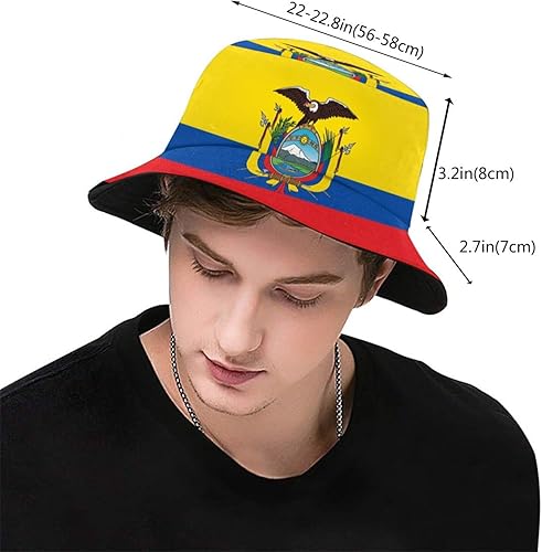 Vista 189 de KiuLoam Sombreros de pescador unisex con bandera, sombreros de pescador plegables para exteriores, verano, viajes, senderismo, playa, gorras