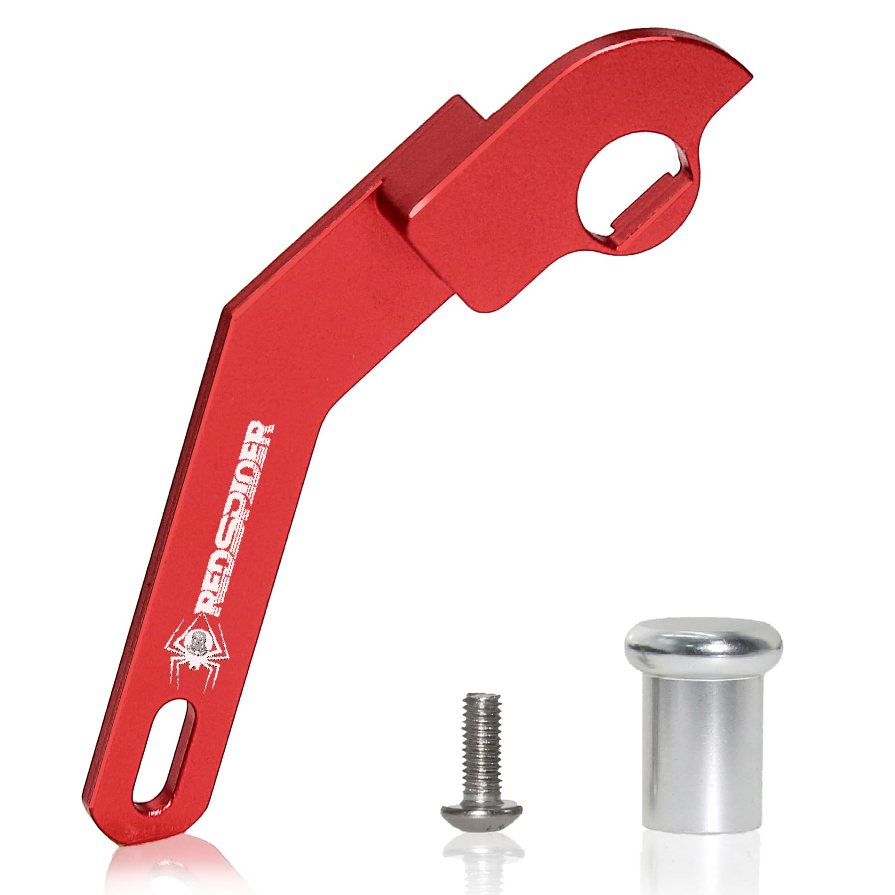  REDSPIDER RC Transmitter Steering Wheel Trigger，Alloy Steering Wheel TriggerOne Hand Control Accessory Adapter Two Colors to Choose from for