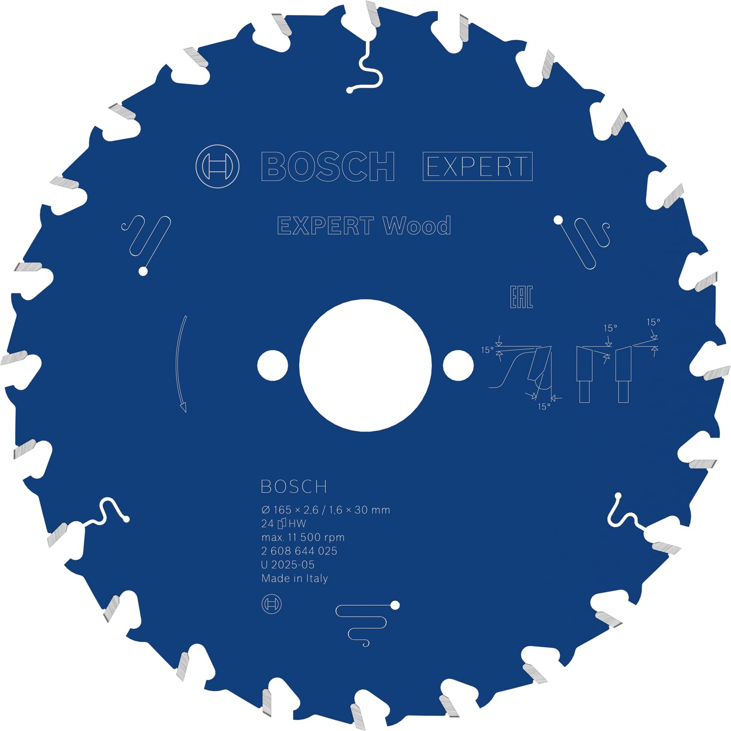 Bosch 1x Lame de scie circulaire filaire EXPERT Wood