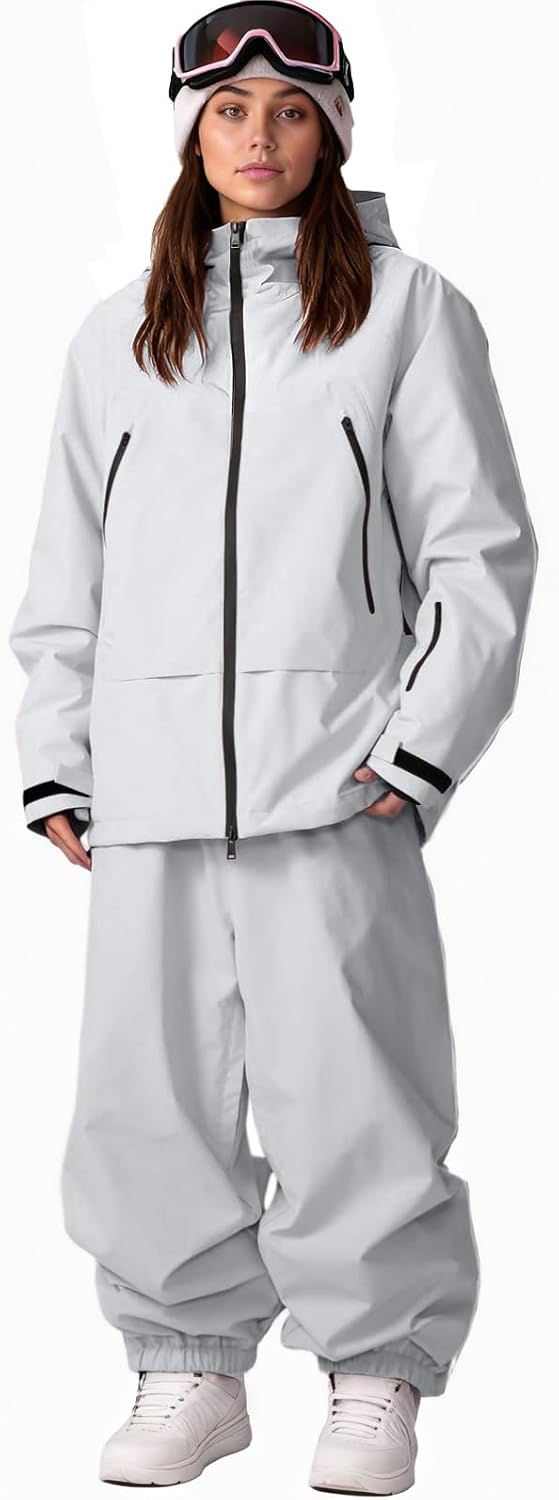 Oymyakon Womens Ski Suit Waterproof Snow Suits Snowboard Jacket and Pants Set Baggy Winter Insulated Snowsuit Coats