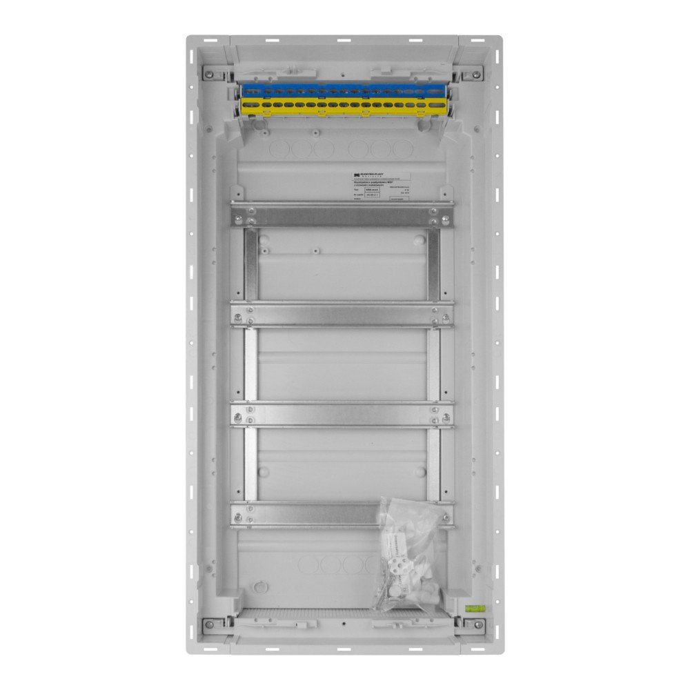 ELEKTRO-PLAST 4-reihiger Unterputz-Sicherungskasten für 48 Module, VDE-zertifiziert, Kunststoff, 2004-00