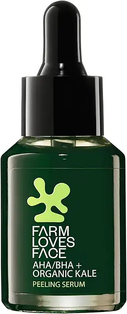 Grünes Peeling Serum mit AHA/BHA & Bio-Kale - Vegan & Ölfrei