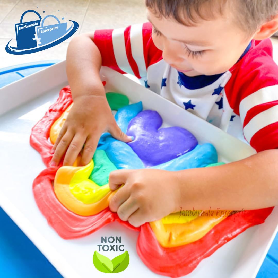 Jambuwala Enterprise® Slime Gel Fruit Scented Multicolor DIY Magic Toy Slime Gel Putty Set Slime Mud for Kids,Crystal Clear Clay Jelly Slime Gel Toys for Kids,Boys,Girls,Childrens Pack of 6, 60g Each - Image 2 thumbnail