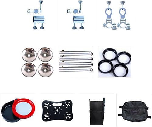 Miniatura 7 de Silla de pesca, silla portátil, sillas de campamento, 13 engranajes de caída de 8.3 in, ajuste de silla de pesca con respaldo soporte para caña de