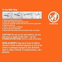 Vista 4 de Yaxa Basics Barredoras de barrido en seco de servicio pesado para limpiar polvo, suciedad, pelo de mascotas, se ajustan a las cabezas de la mopa