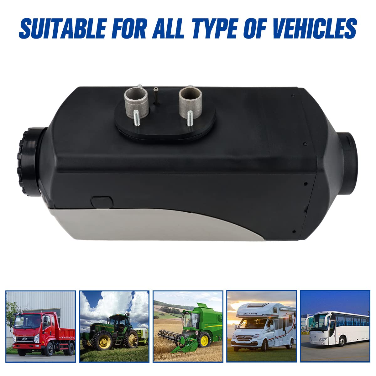 12V 8KW Air Diesel Heater przenośny zestaw ogrzewania postojowego z przełącznikiem LCD i pilotem, ciche ogrzewanie Diesel dla samochodów ciężarowych łodzi autobusów przyczep kempingowych kamperów ja