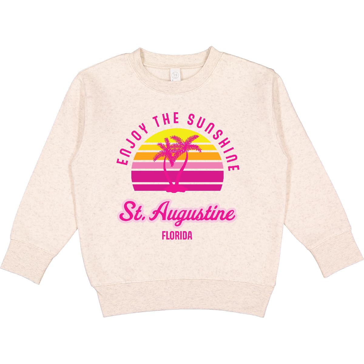 inktastic Summer Enjoy the Sunshine St. Augustine Florida in Pink Toddler Sweatshirt 5-6 Natural Heather 3a823