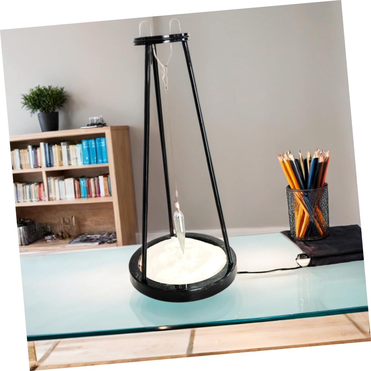 UPKOCH Creative Metal Decor for Living Room Iron Pendulum Sand Plate Office Toys Toys Newton's Pendulum Art Craft
