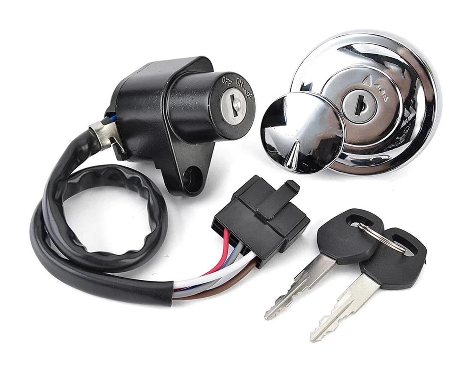 Cerradura De Encendido para Kawasaki For Custom para VN900 2007-2008 27005-0032 51049-5001 Interruptor Arranque Llave Encendido Motocicleta Juego Tapa Tanque Combustible