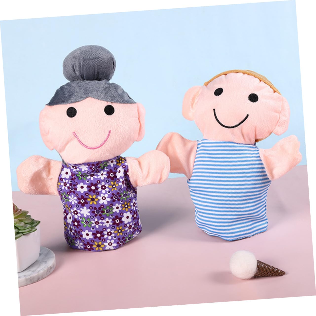 6 pezzi Marionette Mano Famiglia Giocattolo per Stimola Creatività e Comunicazione Interattiva