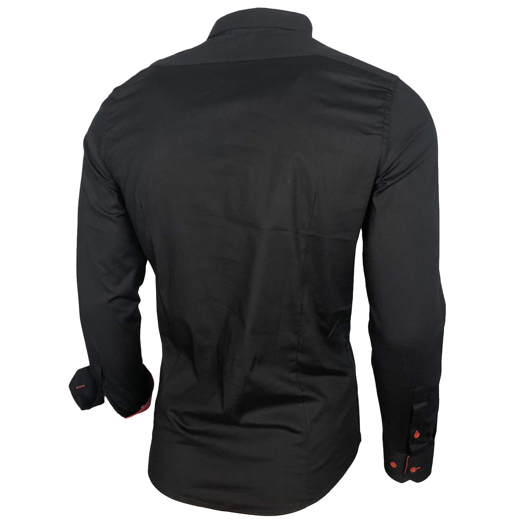 Baxboy Koszula męska z długim rękawem, biznesowa, na wesele, łatwa do prasowania, slim fit, koszula z kołnierzem kent B-500
