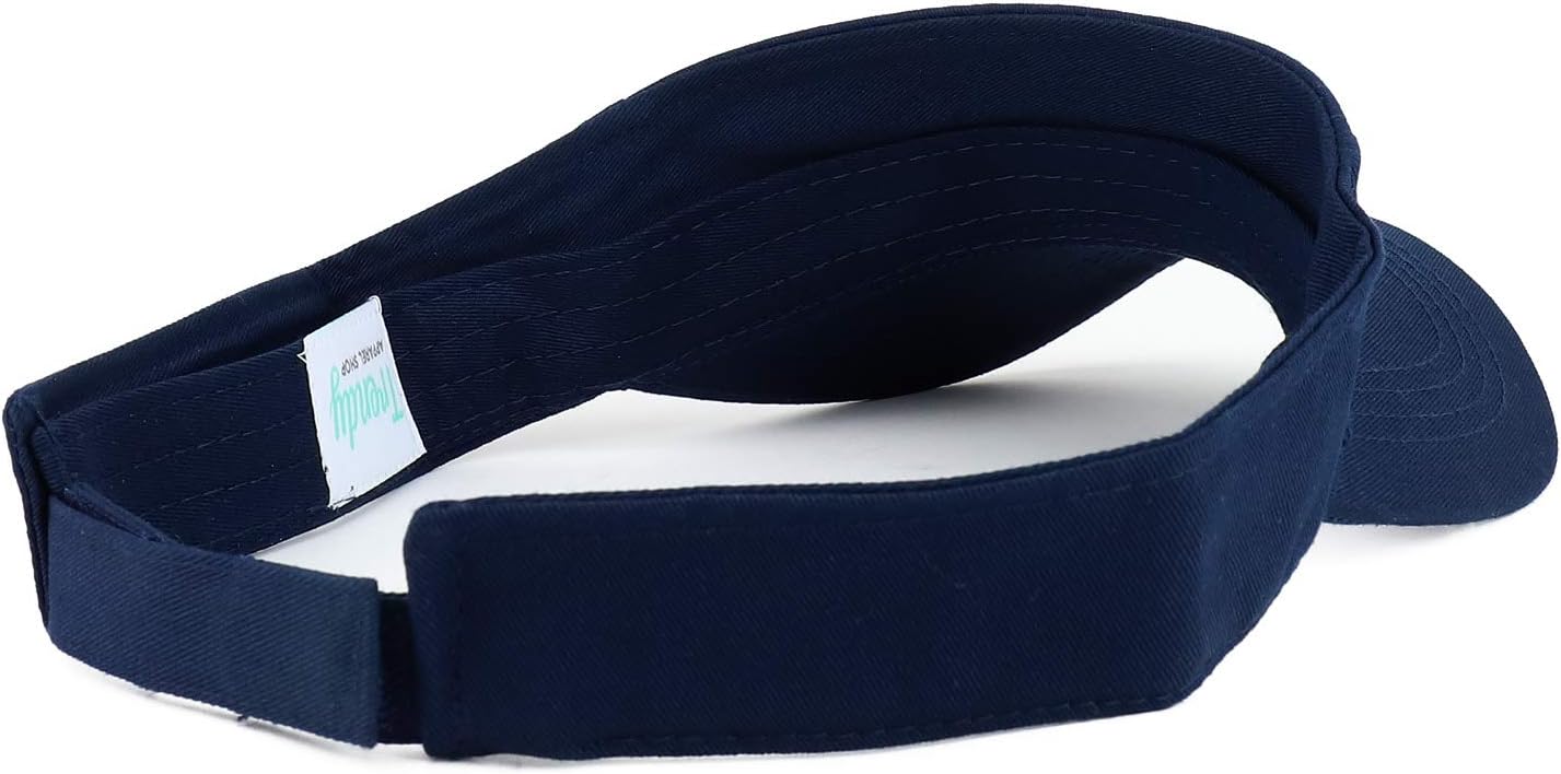Trendy Apparel Shop XXL Oversize Solid Cotton Adjustable Sun Visor