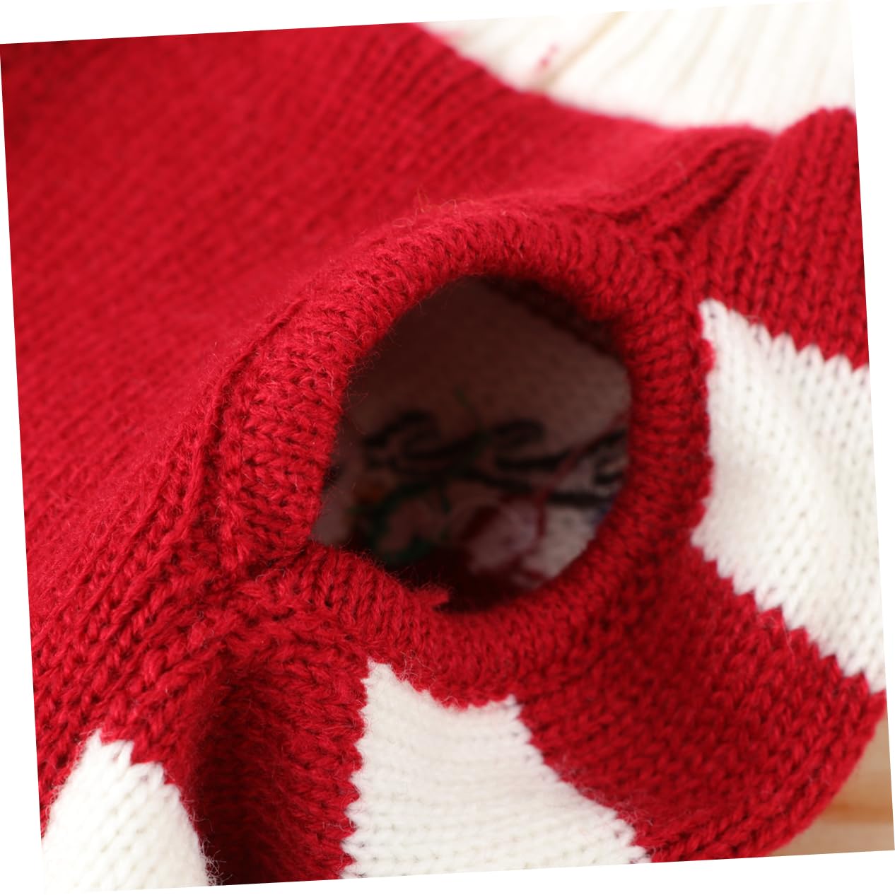 Levemolo Hundepullover mit Elchmuster für Haustiere Rot aus Acrylfasern Ärmellos Hält Warm Hundekleidung für Winterliche Weihnachtsfeier