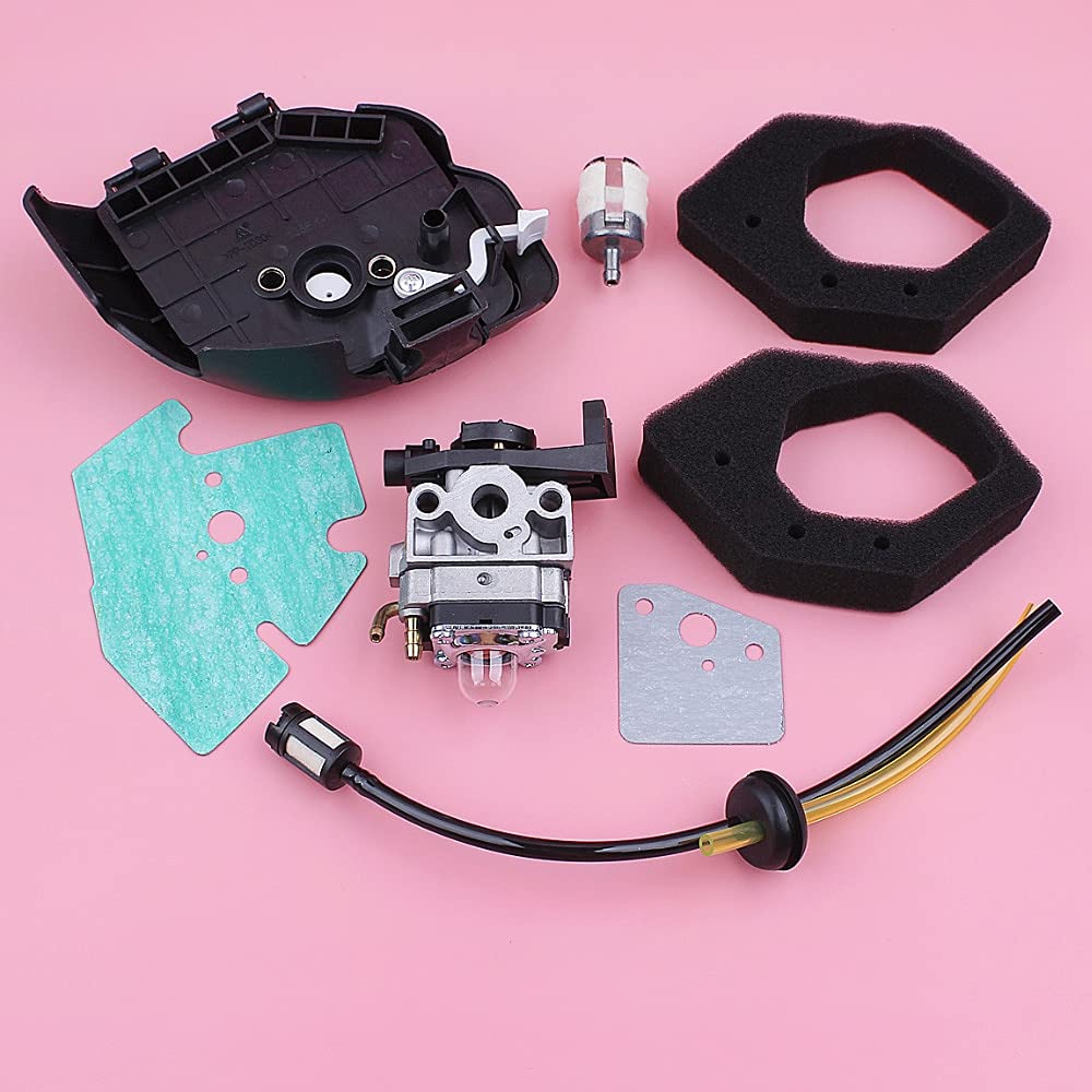 [Accesorios de herramientas] Herramientas de jardinería Conjunto de cubierta de filtro de aire de carburador compatible con Honda GX25 GX25NT HHT25S Kit de línea de filtro de combustible de aire Pieza