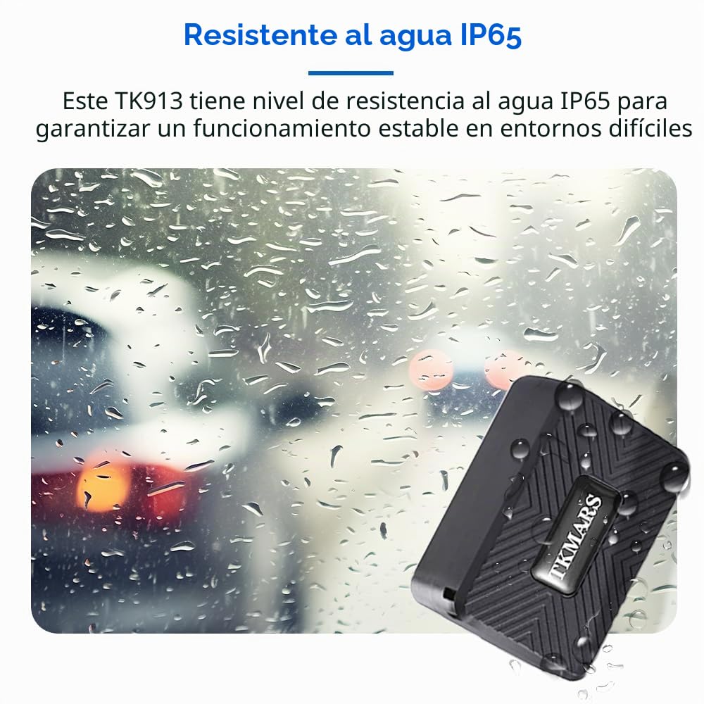 TKMARS Localizador GPS para Coche, Alarma Moto, Mini Rastreador GPS Alarmas Múltiples Antirrobo Puede ser Utilizado en Coche,Anciano,Niños,Mascota,Impermeable,con Imán,Electric - Fence