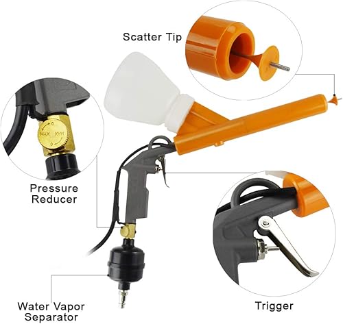 Miniatura 3 de Pistola de recubrimiento en polvo, Sistema de recubrimiento en polvo electrostático, Máquina de recubrimiento en polvo con pistola pulverizadora,