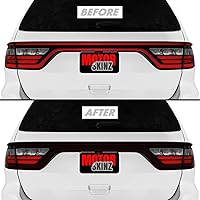 Vista 8 de SlickMod Tinte de humo de vinilo precortado para luz trasera Dodge Durango 2014-2023 (20% humo oscuro, 1. luz trasera)