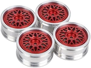 Amazon.com: RC 1/10 Aluminum Wheel Rims Hex 12mm Adjustable Offset for ...