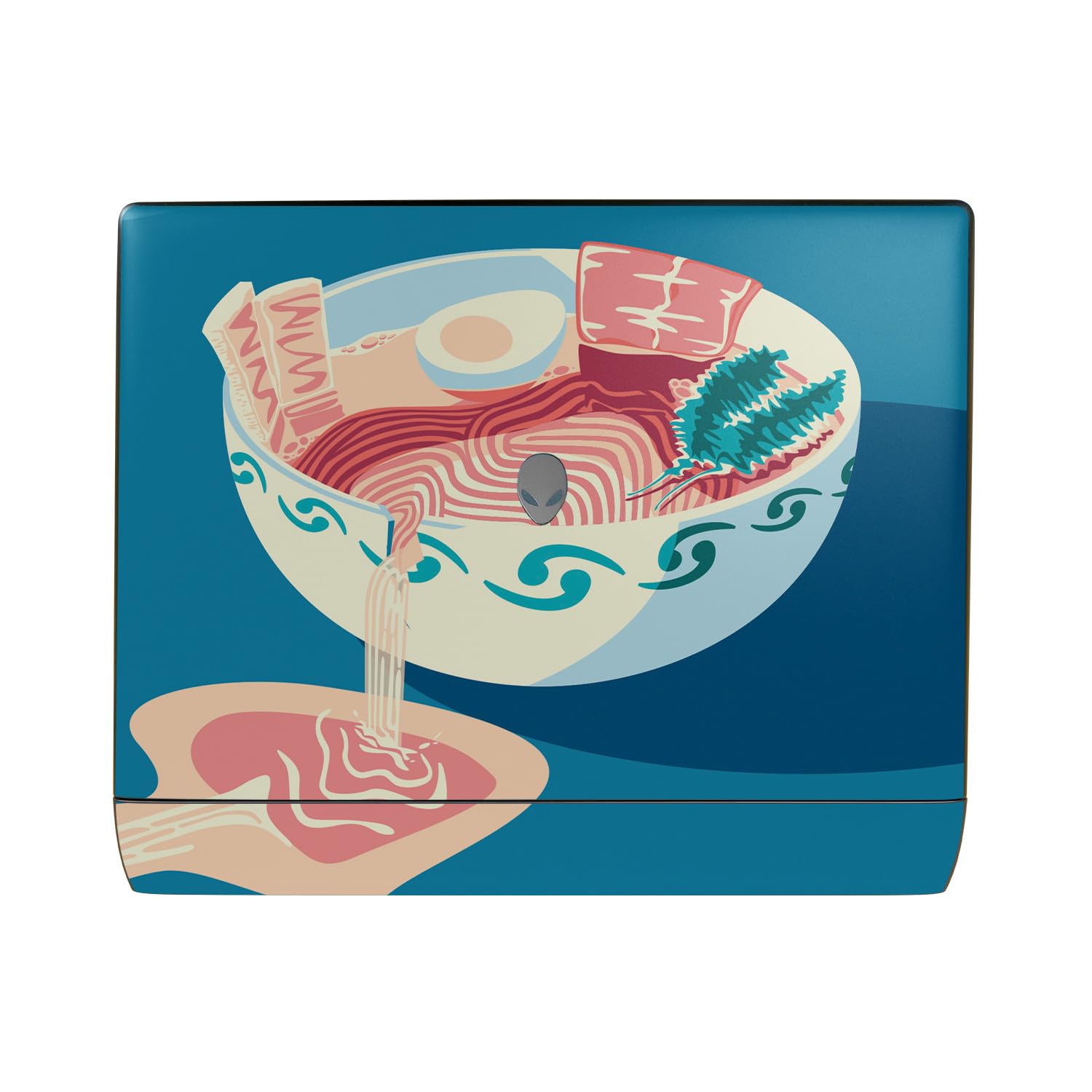 Laptop Skin Compatible with Alienware 16 Area-51 (2025) - Ramen Bowl - Premium 3M Vinyl Protective Wrap Decal Cover - Easy to Apply | Crafted in The USA by MightySkins
