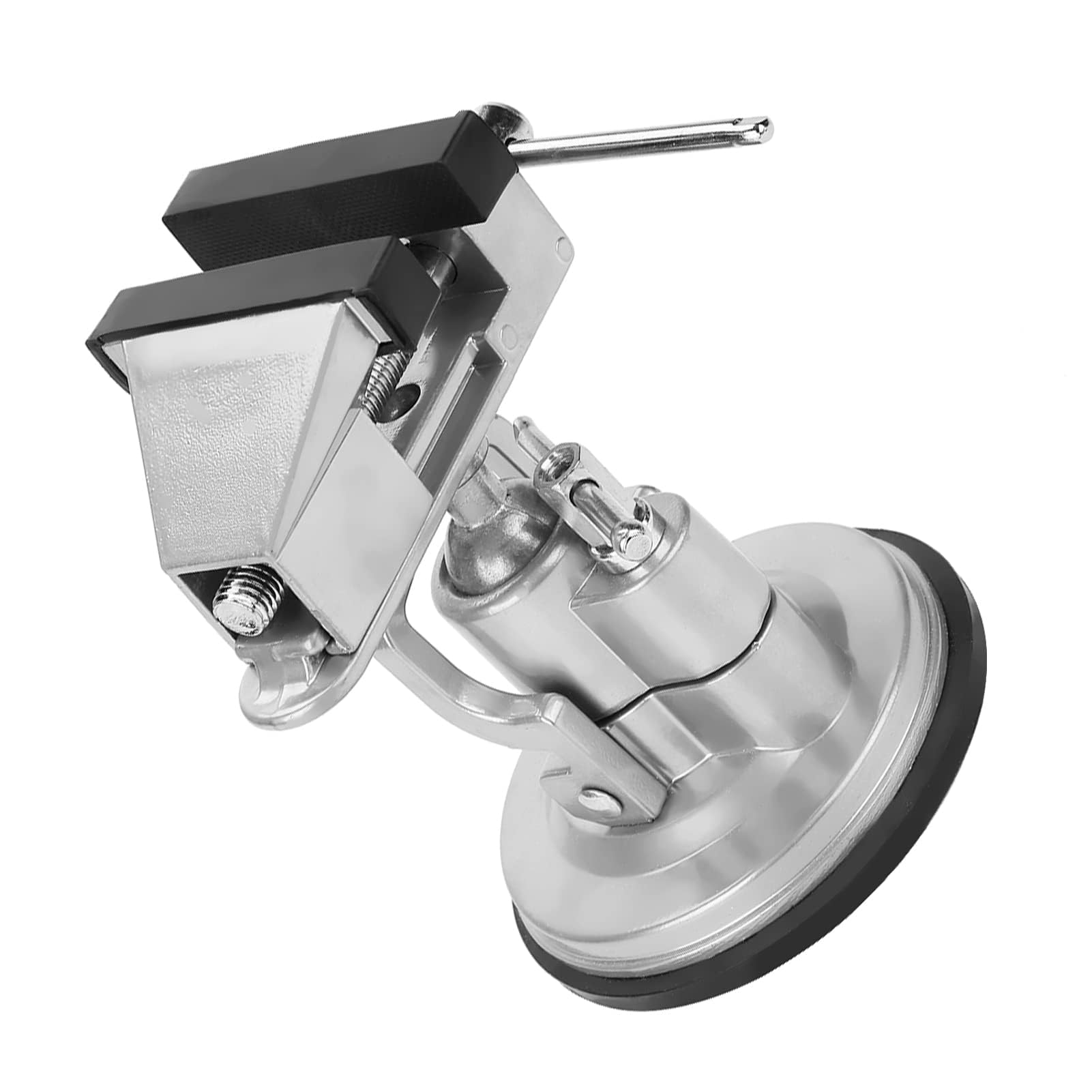 Morsa tavolo, mini morsetto tavolo, piccola morsa a ventosa, girevole a 360°, per banco lavoro, riparazioni, modellazione, saldatura e fai te