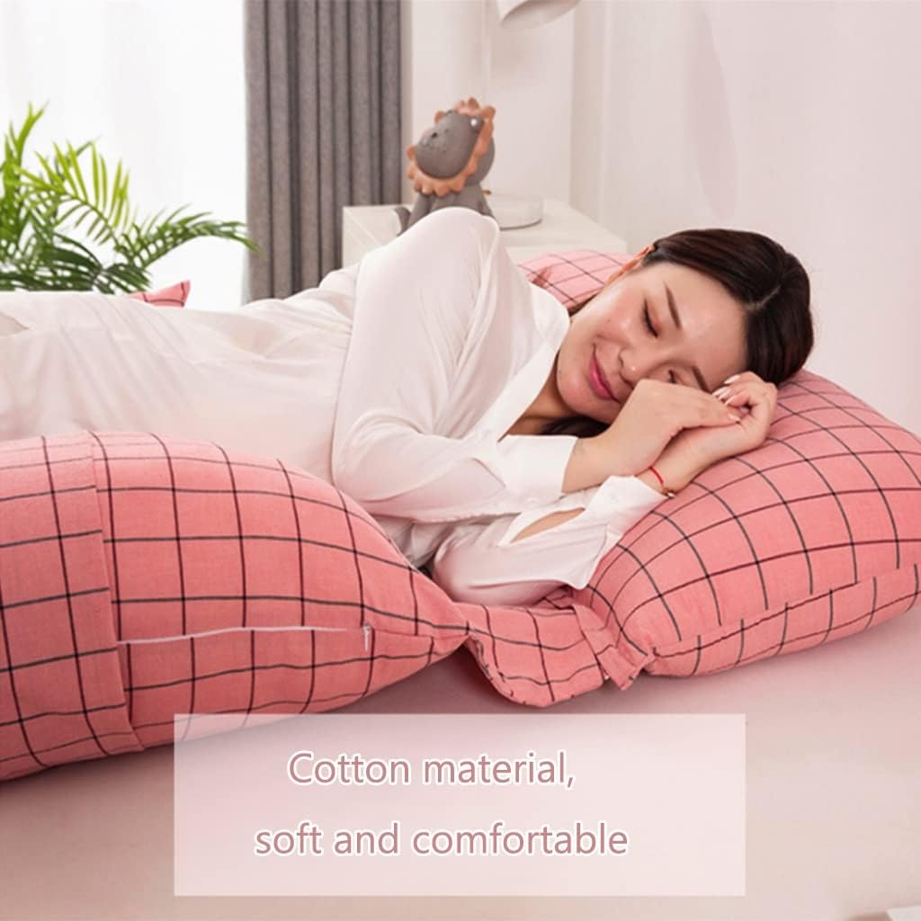 Pregnancy Pillow Cotton U-Shaped Maternity Pillow Removable and Easy to Wash Multi-Functional Breastfeeding Pillow Tummy Neck Pillow (Color : A5, Size : 180x80cm)