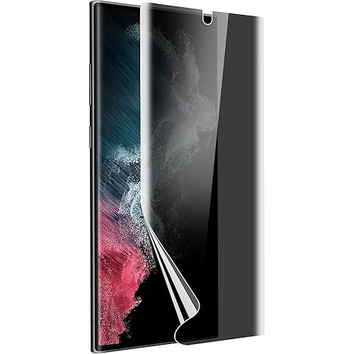 SUPTMAX Galaxy Tempered Glass Screen Protector [Fingerprint] Samsung Galaxy Screen Protector Glass [Quick Response] [Easy Installation] (s22 u Privacy 1)