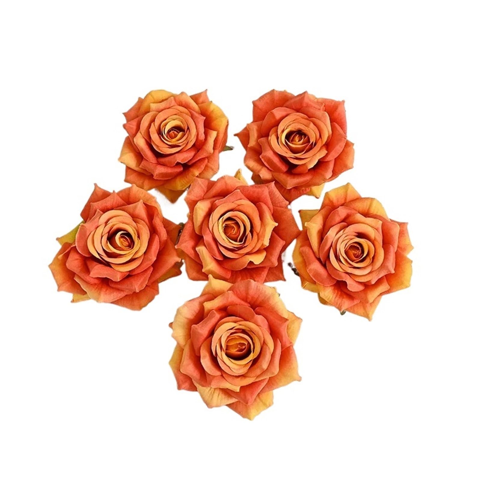 Casetlong 20Pcs Artificial Flower Wedding Arch Floral Arrangement Fake Wall Party Backdrop Decor Wreath(Orange)