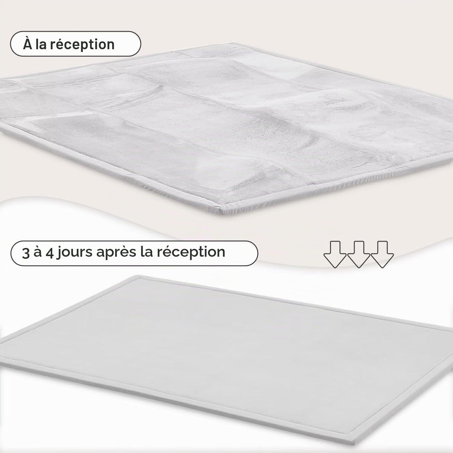 Tapis D’éveil pour Bébé, Tapis D’Enfant, Extra Épais, Antidérapant