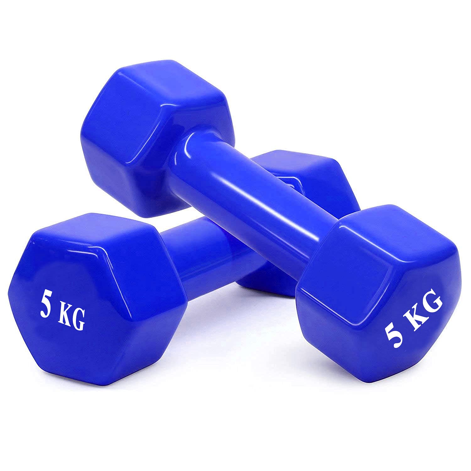 Protoner Cast Iron Vinyl Coated Dumbbells (Pair) 1 KG to 5 KG Set (5+5 = 10 kg Blue) (B09HKR3PR4) Amazon Price History, Amazon Price Tracker